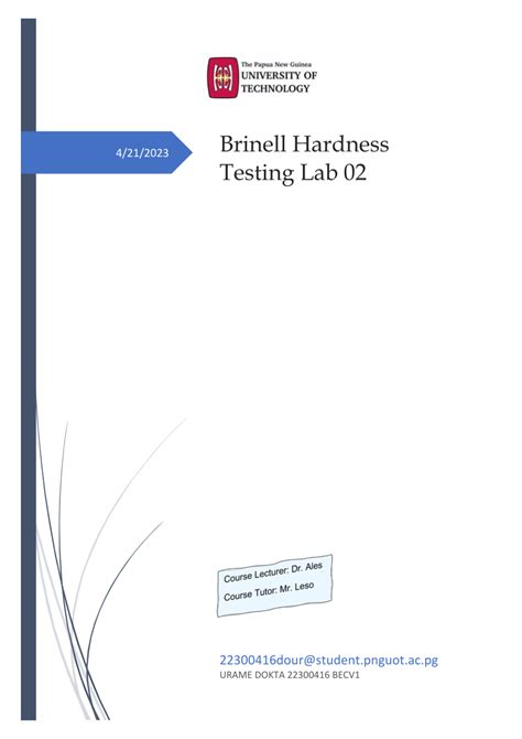 conclusion for hardness test report|brinell hardness test pdf.